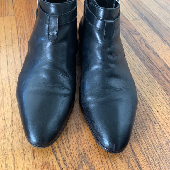 Saint Laurent Paris Jodhpur Leather Ankle Boots - Picture 2 of 13